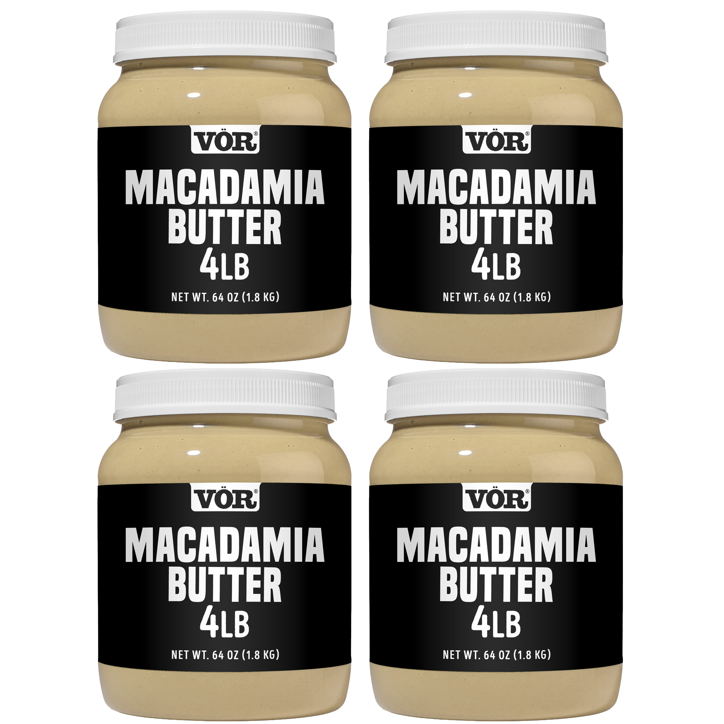 Vör Bulk Macadamia Butter 4lb Jar – Bulk Premium Macadamia Spread